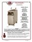 OWNERS MANUAL. ELECTRIC OPEN FRYPOT 55# FRYER with AUTO-LIFT MODEL WFAE55F WVAE55F (FRYER SECTION ONLY) WFAE55FC WVAE55FC (FRYER SECTION ONLY)