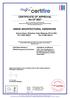 CERTIFICATE OF APPROVAL No CF 5657 UNION ARCHITECTURAL HARDWARE