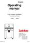 Operating manual. English. Cryo-Compact Circulators. The Economy-Series
