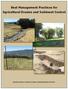 Best Management Practices for Agricultural Erosion and Sediment Control
