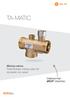 TA-MATIC. Mixing valves Thermostatic mixing valve for domestic hot water