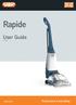 Designed in the UK. Rapide. User Guide V-024E. Performance is everything. vax.co.uk