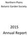 Northern Plains Botanic Garden Society Annual Report