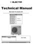 Technical Manual. Multi Split Trio Quattro DCI REFRIGERANT R410A HEAT PUMP