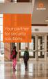 Your partner for security solutions
