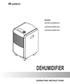 Models GDNM16A5BK4AA GDNM20A5BK4AA GDNM24A5BK4AA DEHUMIDIFIER OPERATING INSTRUCTIONS
