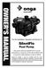 OWNER S MANUAL. SilentFlo. Pool Pump. For the Installation, Operation and Service of