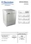 SERVICE MANUAL DRYERS. Condenser dryer with electronic control system. ELECTROLUX ZANUSSI S.p.A. Spares Operations Italy
