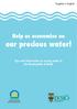 Engelska English. Help us economise on. our precious water! Tips and information on saving water in the Municipality of Eksjö