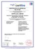 CERTIFICATE OF APPROVAL No CF 530 HOPPE (UK) LIMITED