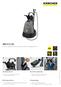 HDS 5/11 UX. Entry-level, highly portable hot water pressure cleaner with integrated hose reel. Integrated hose reel. Innovative upright design