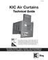 KIC Air Curtains. Technical Guide