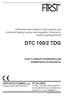 DTC 100/2 TDG. User s manual Installation and maintenance instructions