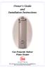 Owner s Guide and Installation Instructions Gas Domestic Indoor Water Heater