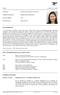 LAI MEI YUE, DAISY Master of Science in Real Estate University of Greenwich, UK (SPACE, University of Hong Kong)