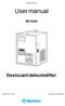 MCS300 Desiccant dehumidifier
