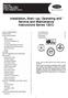 Installation, Start---up, Operating and Service and Maintenance Instructions Series 120/C