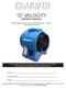 12 VELOCITY OWNER S MANUAL OPERATING INSTRUCTIONS - MAINTENANCE - SAFETY - TROUBLESHOOTING