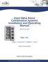 Zone Valve Alarm Combination Systems Installation and Operating Manual
