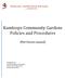 Kamloops Community Gardens Policies and Procedures