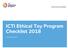 ICTI Ethical Toy Program Checklist 2018