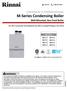 CONVERSION TO PROPANE MANUAL M-Series Condensing Boiler. Wall-Mounted, Gas-Fired Boiler