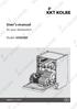 User s manual. Model: GSI62ED. for your dishwasher. Version: 2.3 /