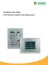 Product overview. Alarm indicator, operator and display panels