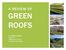 A REVIEW OF GREEN ROOFS. BY ERICA SCHUTT MSRE Class of 2012 University of San Diego
