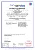 CERTIFICATE OF APPROVAL No CF 391 UNION ARCHITECTURAL HARDWARE