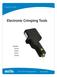 Electronic Crimping Tools Operations Guide. Contents