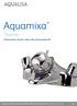 Aquamixa. Thermo. Thermostatic shower valve with manual bath fill