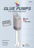 GLUE PUMPS. for Labelling Machines NEW MODEL ADVANTAGES: hoseproof IP66 programmable NFC-enabled