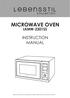 Parts Introduction 2. Technical Specifications 2. Control Panel 3. General Safety Precaution 4. Radio Interference 4. Microwave Cooking Principles 4