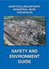 SAFETY AND ENVIRONMENT GUIDE