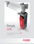 Simply safe. Transponder-coded safety switch CET with guard locking