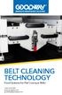 BELT CLEANING TECHNOLOGY. Fixed Systems for Flat Conveyor Belts