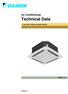 Air Conditioning. Technical Data. 4-way blow ceiling mounted cassette EEDEN ACQ-C