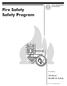 Fire Safety Safety Program