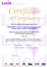 This is to certify that the optical output of the: SENSORNET LR-DTS Temperature Sensing System: (Variants Mark 1, Mark 2a and Mark 2b)