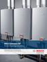 2011 Commercial Water Heating Solutions. Introducing Bosch Therm, our most advanced line of tankless water heaters for commercial applications.