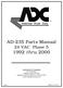 AD-235 Parts Manual 24 VAC Phase thru 2000