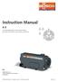 Instruction Manual R 5. Oil-Lubricated Rotary Vane Vacuum Pumps RA 0165 D, RA 0205 D, RA 0255 D, RA 0305 D