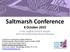 Saltmarsh Conference. 8 October in the Suffolk Coast & Heaths Area of Outstanding Natural Beauty