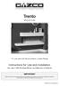 Trento. Modular Suite. For use with the Skope Electric Outset Range. Instructions for Use and Installation