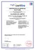 CERTIFICATE OF APPROVAL No CF 5506 ALLEGION (UK) LIMITED