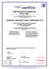 CERTIFICATE OF APPROVAL No CF 5507 CONSORT ARCHITECTURAL HARDWARE LTD