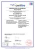 CERTIFICATE OF APPROVAL No CF 5516 ALLGOOD PLC