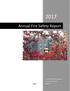 Annual Fire Safety Report