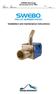 SWEBO Bioenergy Manual pellet burner PB50 Rev no. Date Page PBM1: (37) Installation and maintenance instructions